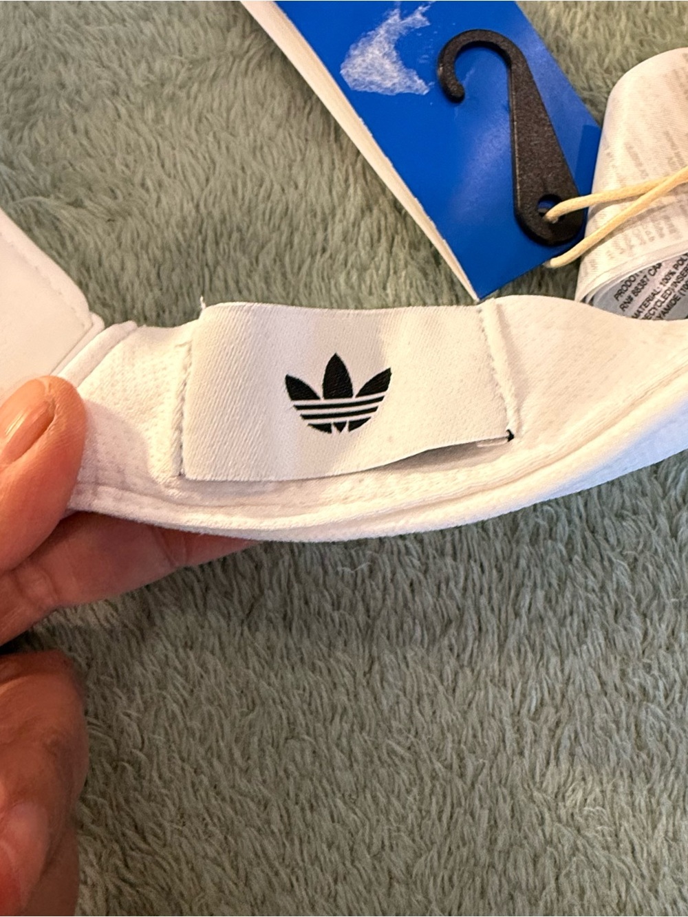 Adidas Originals ClimaCool White Visor Hat Trefoil Adjustable NWT UNISEX - Picture 8 of 9